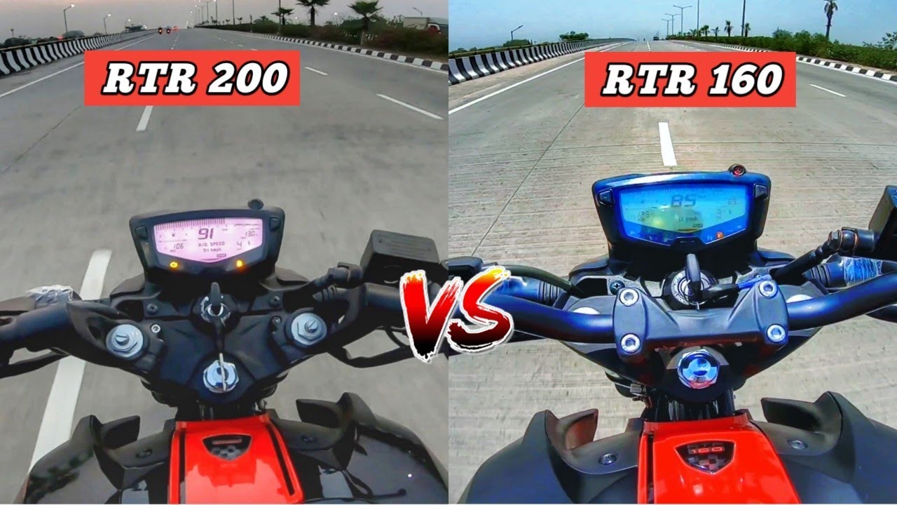 2023 TVS Apache RTR 200 4v VS Apache RTR 160 4v SE | Detailed Comparison |