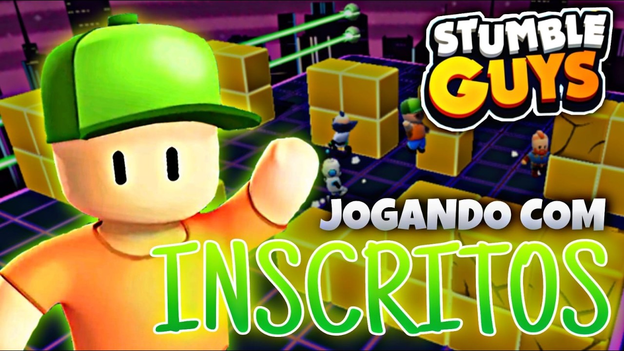 👑 JOGANDO COM INSCRITOS ⚡️ AO VIVO ⚡️#stumbleguys ⚡️ #5k 👑