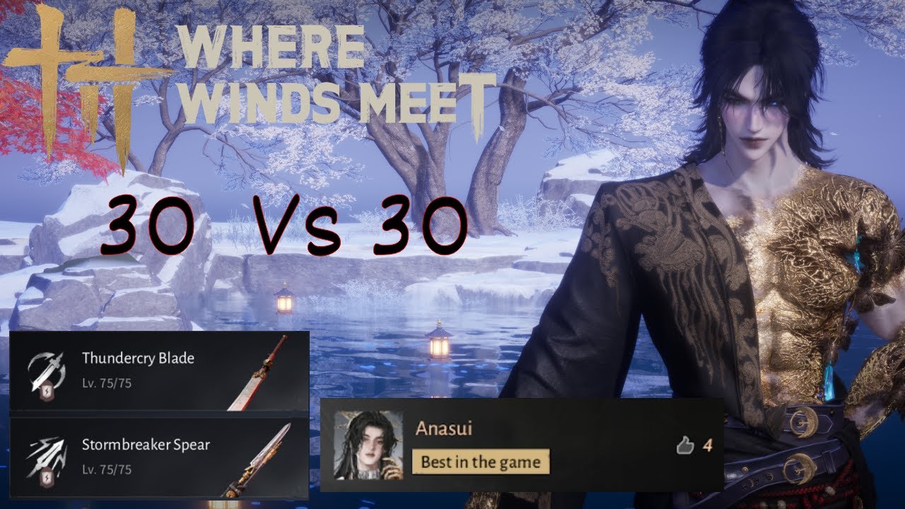 Where Winds Meet - Ranked GvG 30v30 (With Coms) Tank PoV