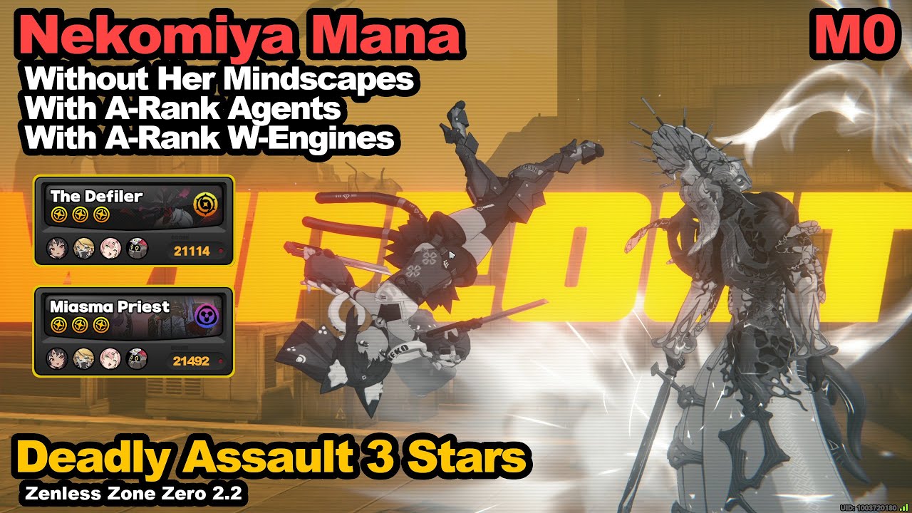 Deadly Assault S19 |  Nekomata M0 with A-Rank Agents/W-Engines | ZZZ 2.2