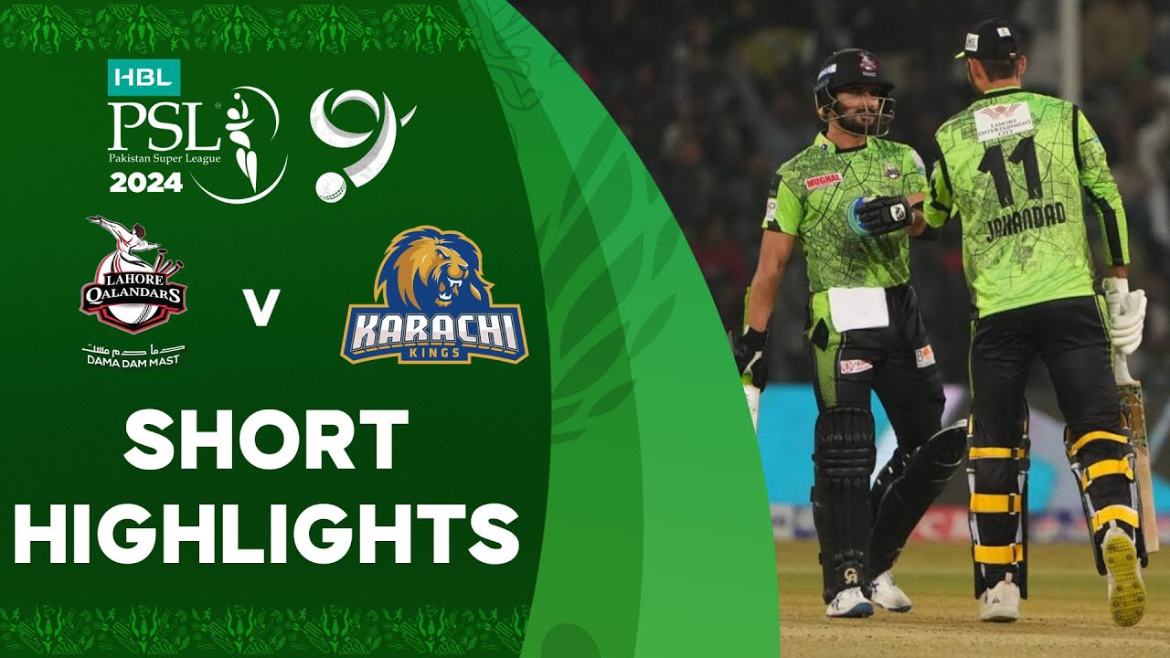 Short Highlights | Lahore Qalandars vs Karachi Kings | Match 10 | HBL PSL 9 | M1Z2U