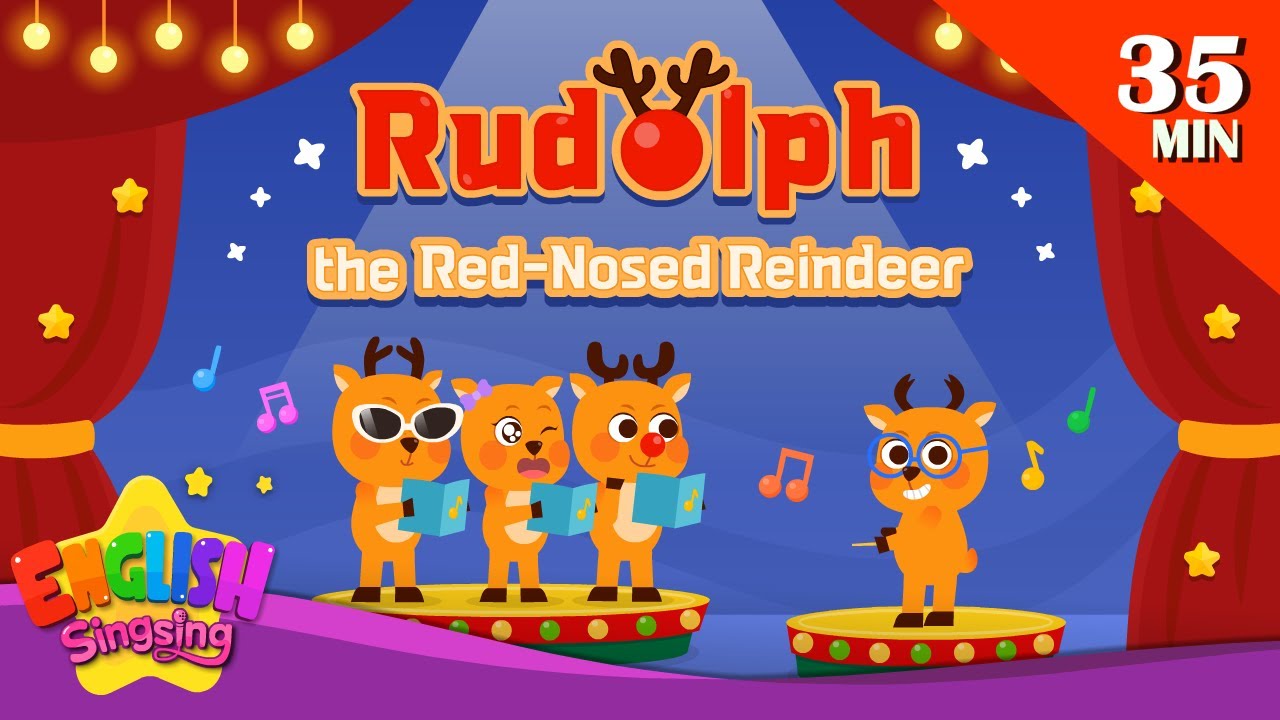 [New] Rudolph the Red-Nosed Reindeer+ More speical songs | Christmas Carols by English Singsing