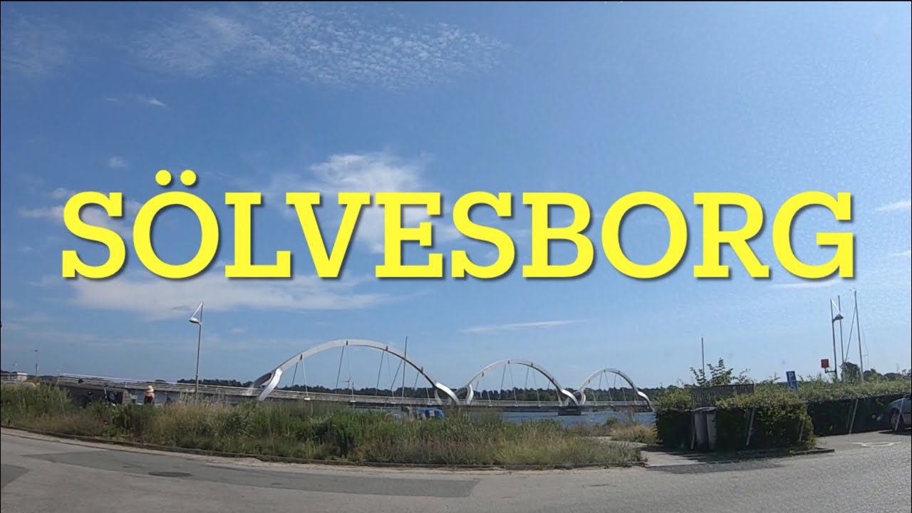 Sölvesborg, Sweden. Dashcam driving.