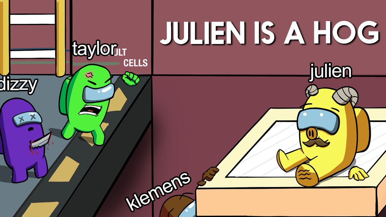 julien hogs the new platform in among us