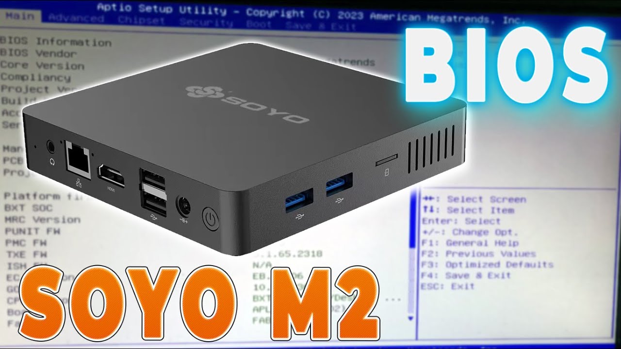 Мини ПК SOYO M2 - BIOS подробная информация и настройки