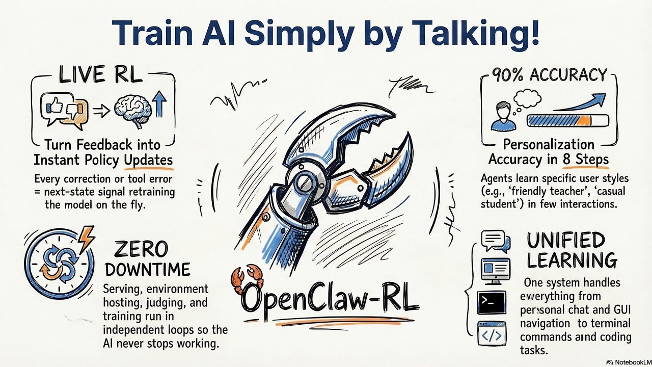 OpenClaw-RL: Обучение на основе универсальных сигналов следующего состояния агента