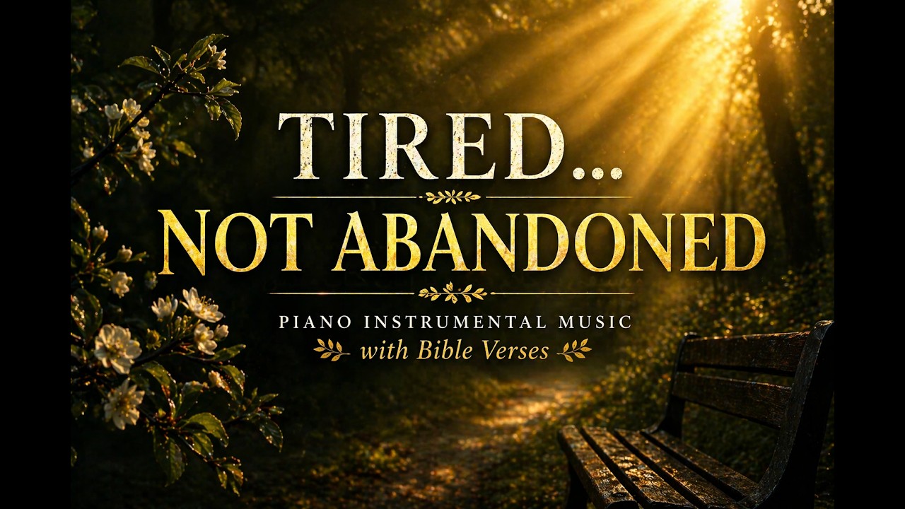 Tired, Not Abandoned | Piano Instrumental Music with Bible Verses (1 Hour)