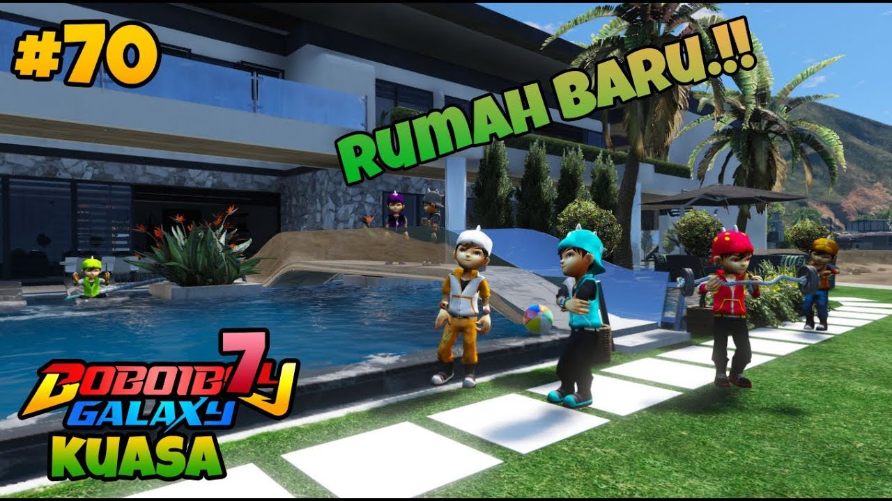 GTA 5 MOD BOBOIBOY KUASA 7 PUNYA RUMAH BARU