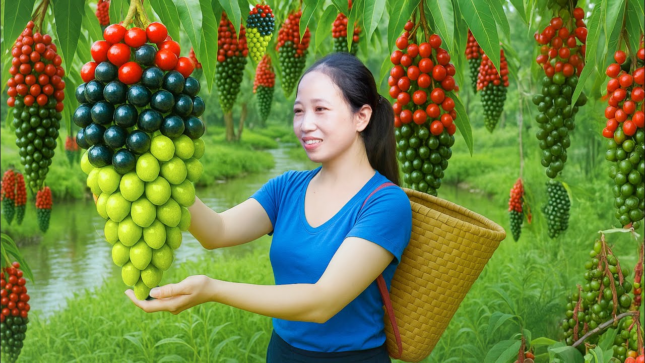 Harvesting giant ambarella, fresh ambarella for sale - How to make unique pickled ambarella