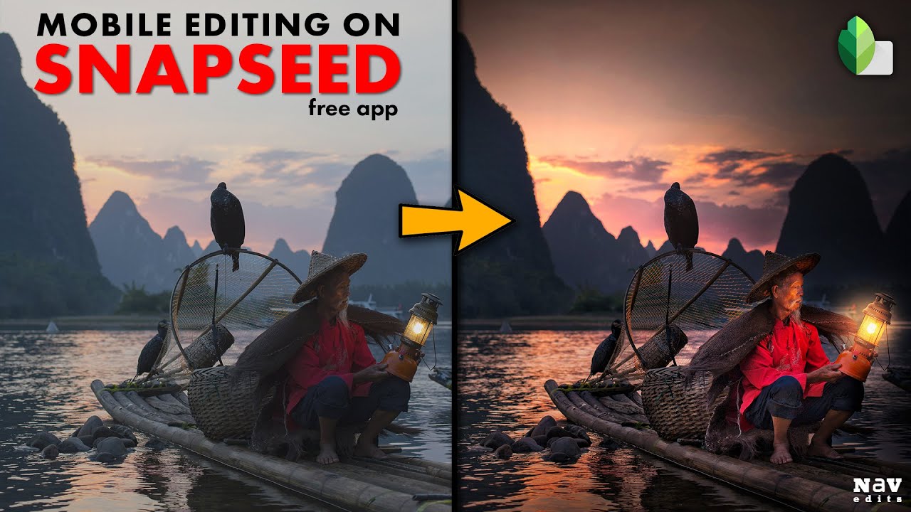 DRAMATIC EVENING LOOK in SNAPSEED | SNAPSEED MOBILE TUTORIAL | Android | iPhone