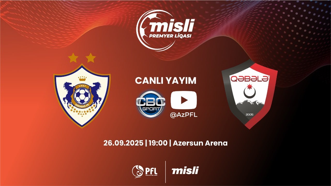 Misli Premyer Liqası 2025/2026 VI tur “Qarabağ” – “Qəbələ”