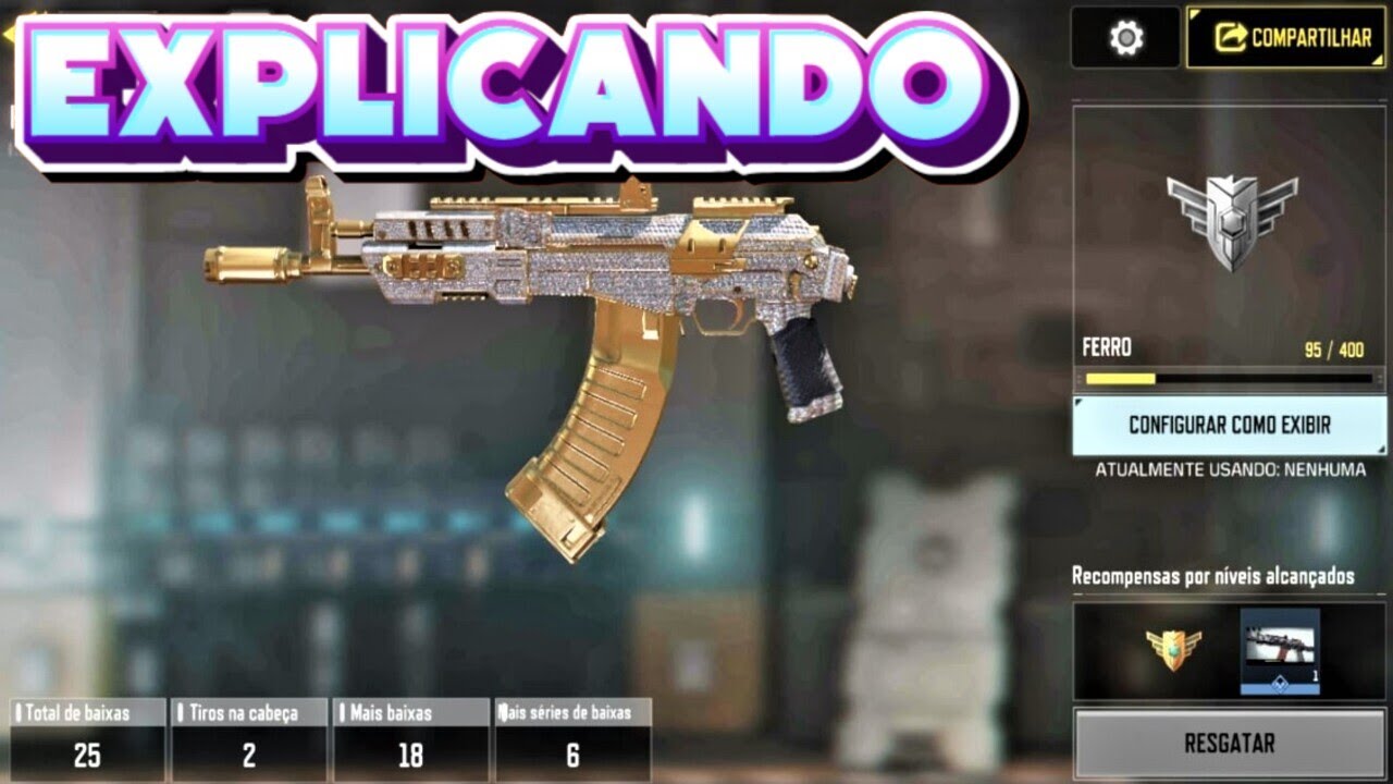 EXPLICANDO FERRO PROGRESSO E PRA QUE SERVE MESTRE DE ARMAS VEJA - CALL OF DUTY MOBILE