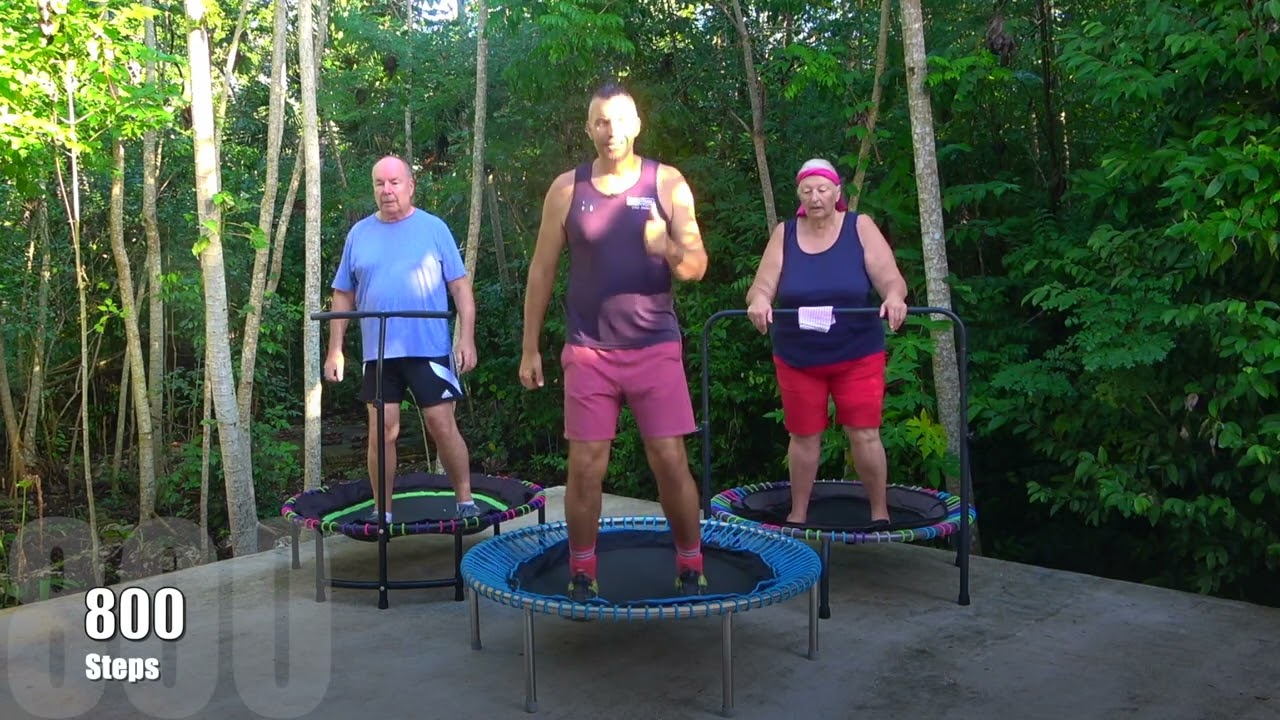 28 Minutes Rebounding Step by Step Series, 3000 Steps LOW IMPACT, Seniors Part 3. Jan 2024, 110BPM.