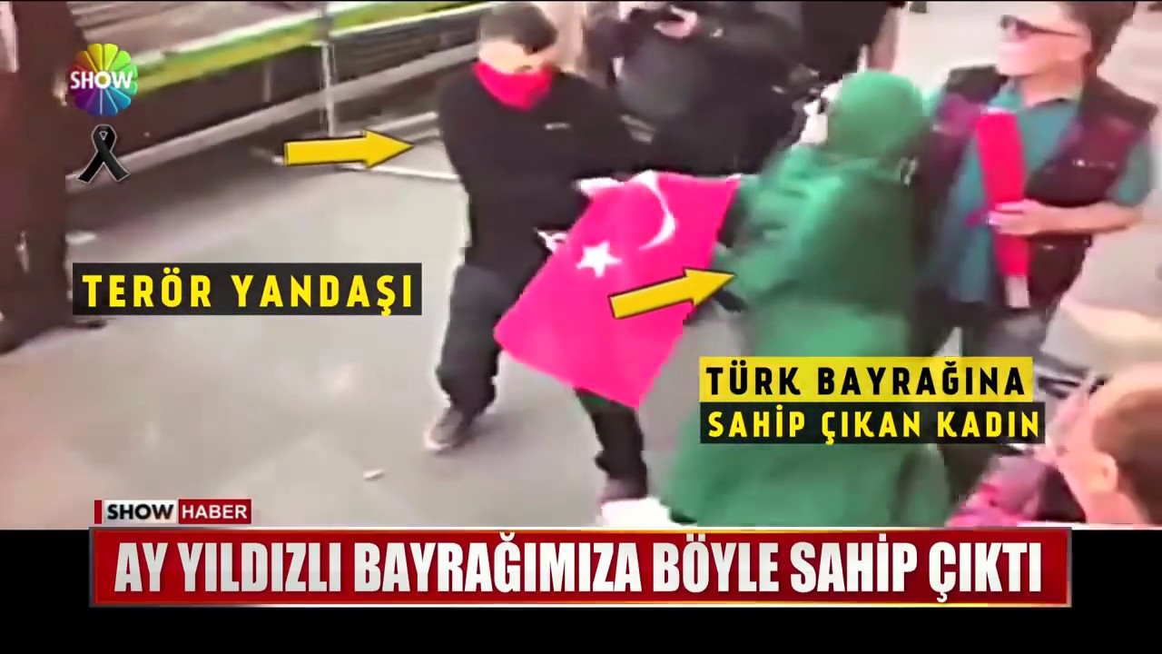 Ay yıldızlı bayrağımıza böyle sahip çıktı
