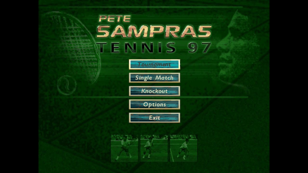 Pete Sampras Tennis 97 gameplay (PC Game, 1996)