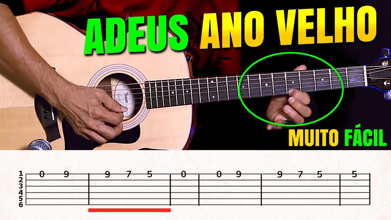 SOLO FÁCIL pra tocar no FINAL DO ANO - ADEUS ANO VELHO - Aprenda já - Prof. Sidimar Antunes🎸