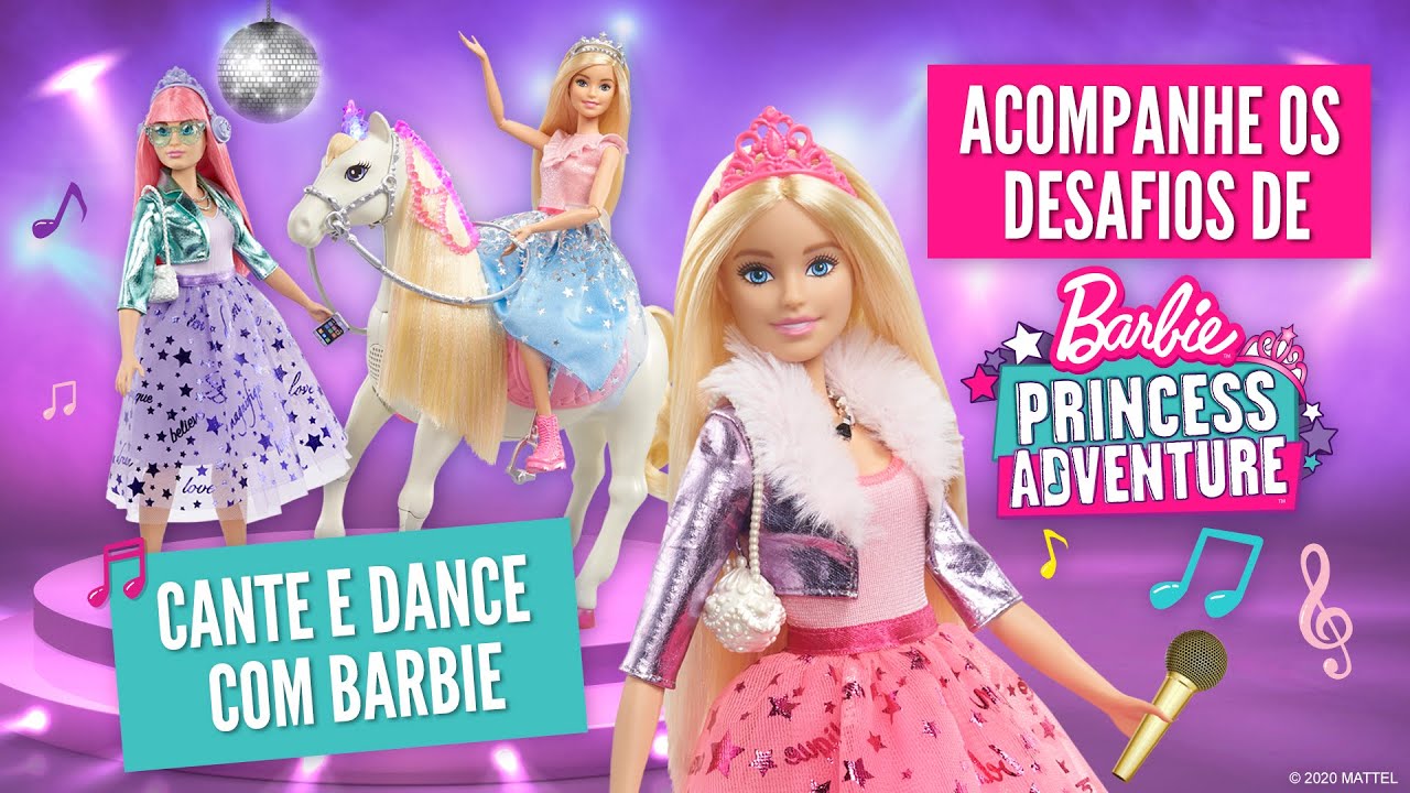 DESAFIOS de CANTO e DANÇA com Barbie Princess Adventure! 🎤💖  | @BarbieBrasil
