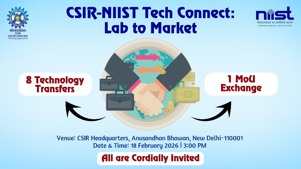 CSIR-NIIST Tech Connect: From Lab to Market