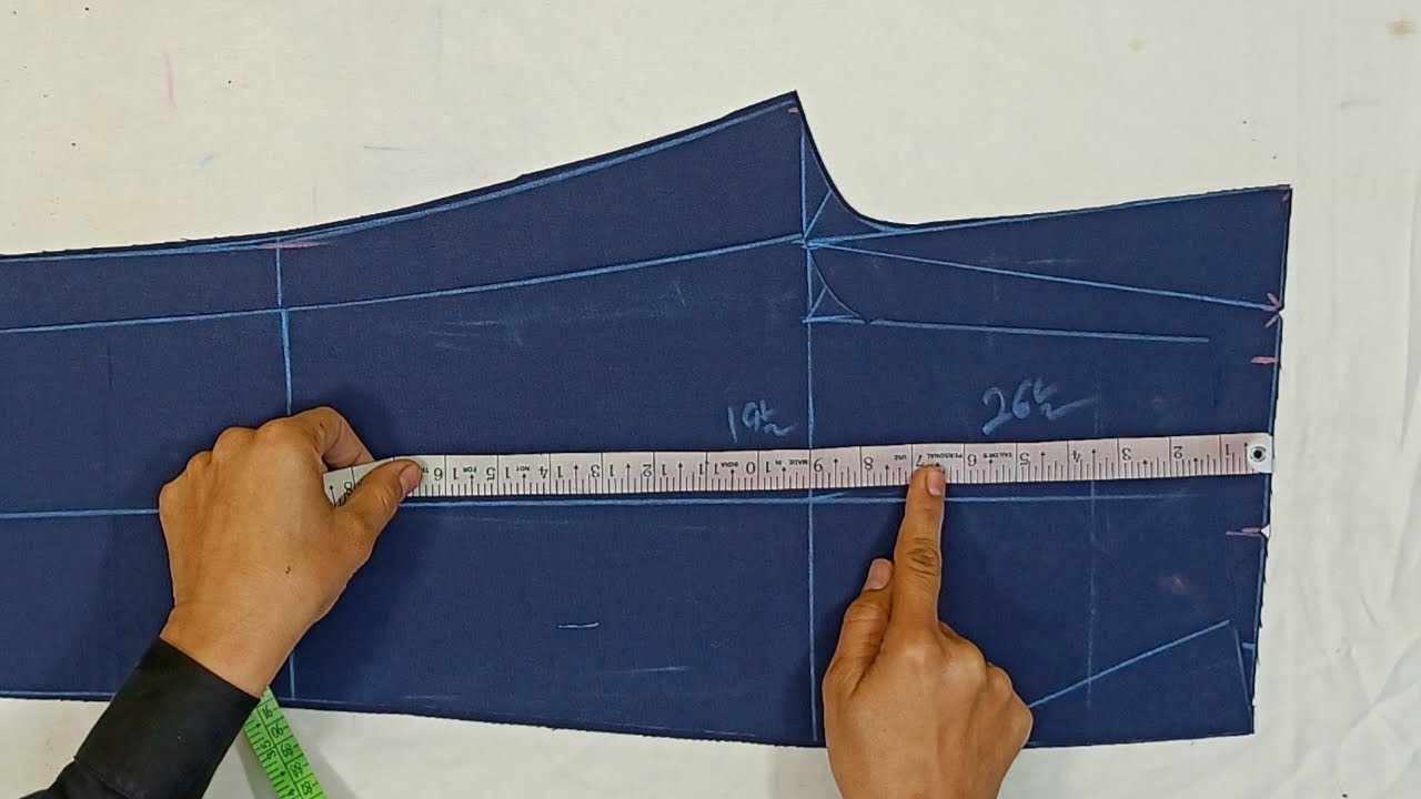 👖इस Pant की Cutting करना है बहुत आसान | 26 kamar ki pant ki cutting | slim fit pants for men