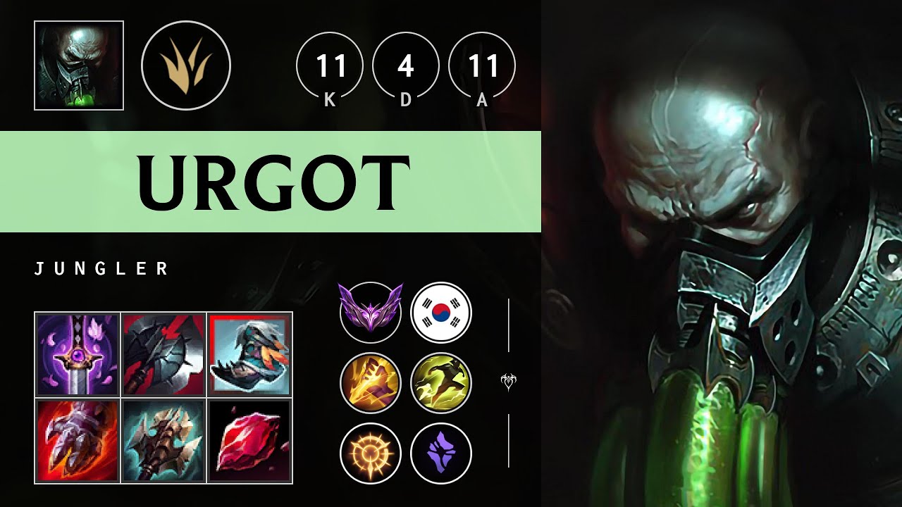 Urgot Jungle vs Nocturne - KR Master Patch 25.S1.2