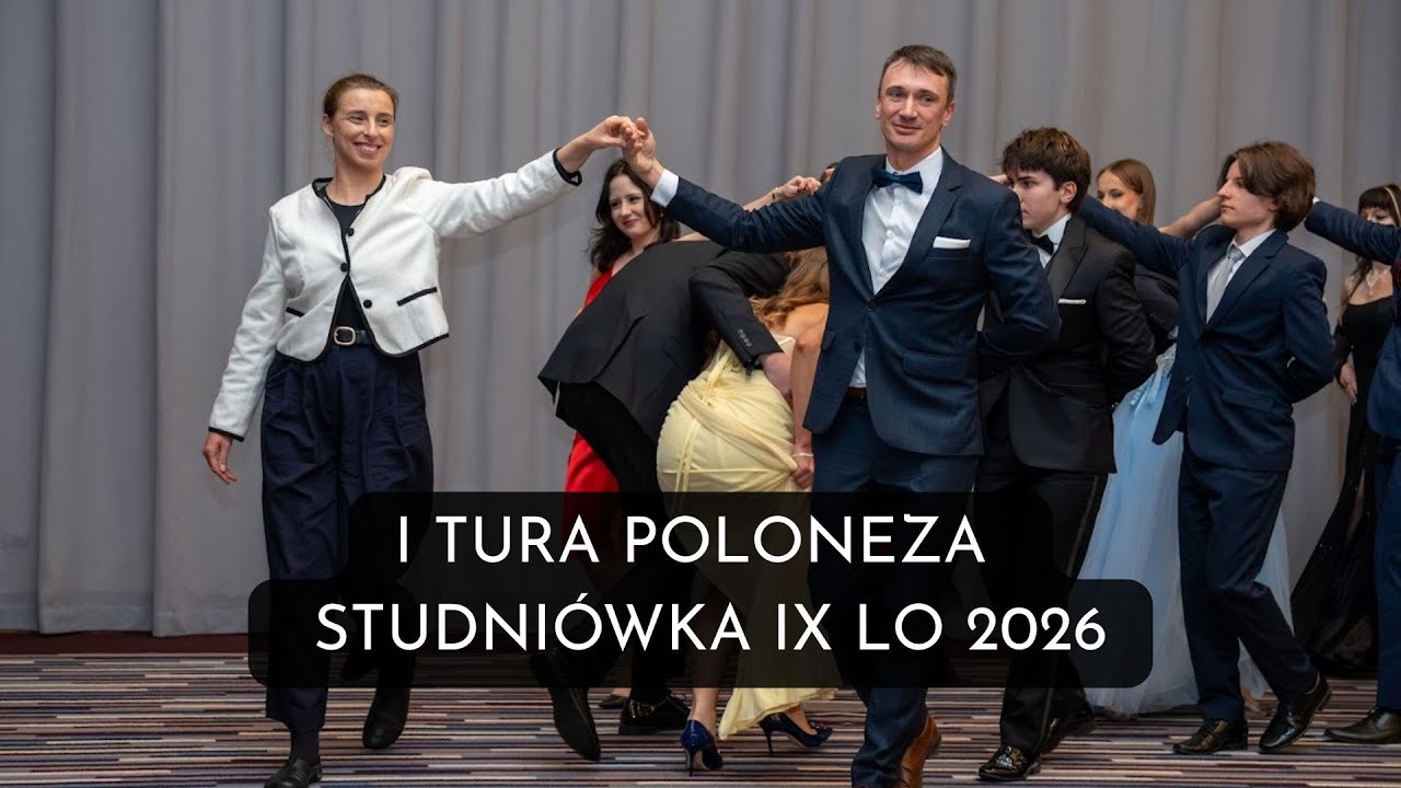I tura Poloneza – Studniówka IX LO w Gdańsku | z udziałem Wiceprezydent Moniki Chabior