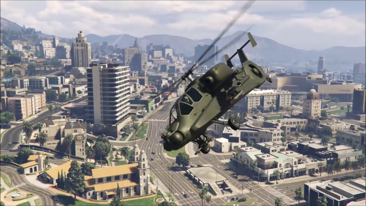 Dodging homing missiles with the Hunter and other helicopters (GTA Online)