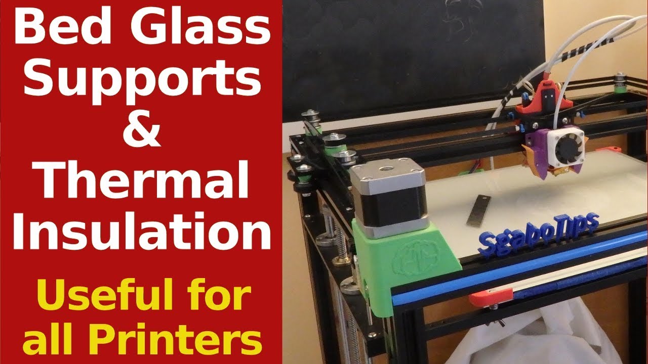 Tronxy X5S & Other Printers  - Bed Upgrade with Glass and simple Thermal Insulation