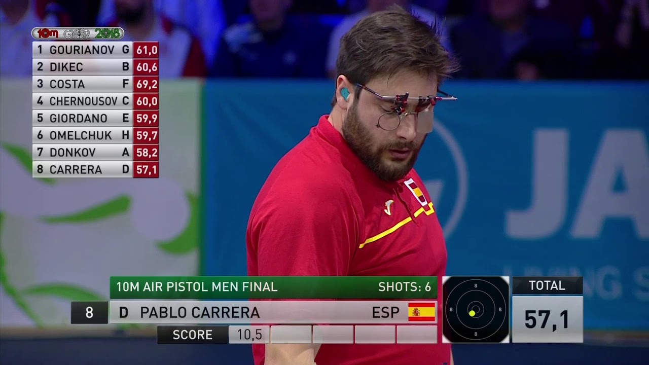 Чемпионат Европы 2018: пневматический пистолет, мужчины