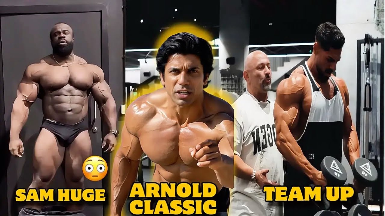 Samson at 341 lbs in Peak Shape 🔥 | Urs 286 lbs | Andre & Hany Rambod | Arnold Classic News