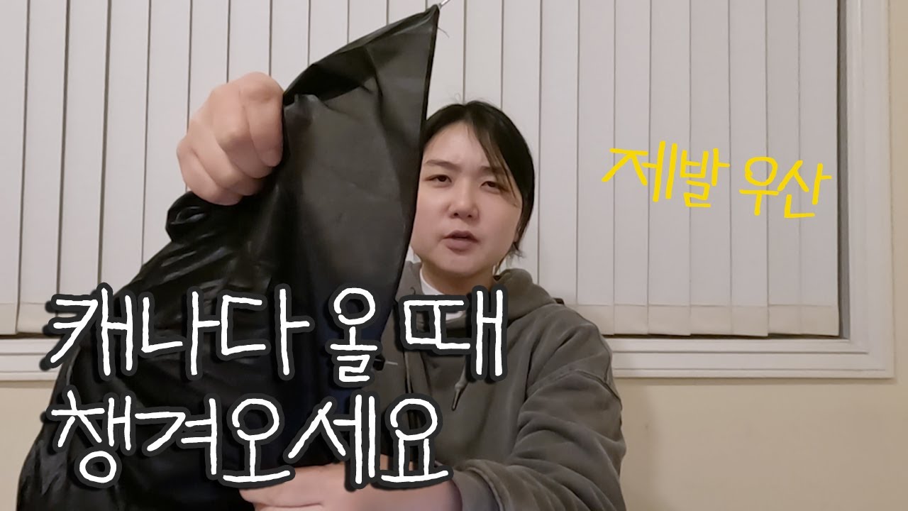 [캐나다워홀]제발 우산 ㅣ 전기장판 괜히 갖고 옴