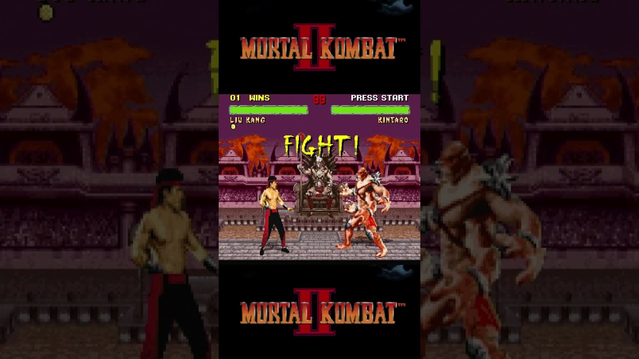 Mortal Kombat II (SNES): Liu Kang Vs Kintaro (Very Hard Difficulty)