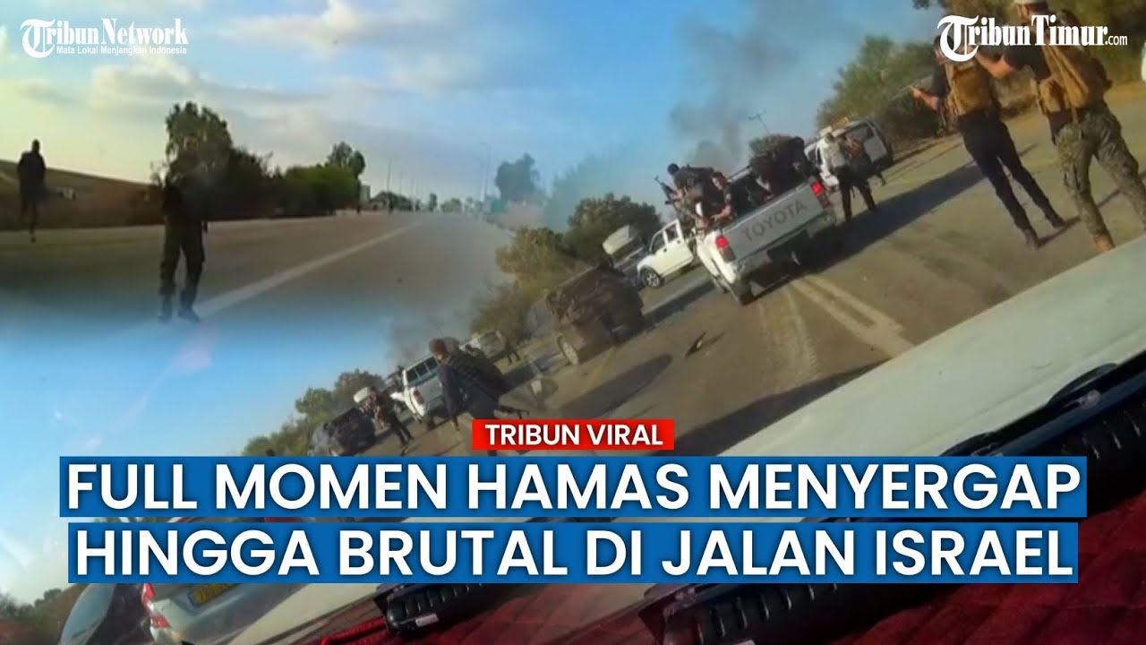 FULL VIDEO Detik-detik Hamas Menyergap Festival Musik di Pinggir Jalan Israel