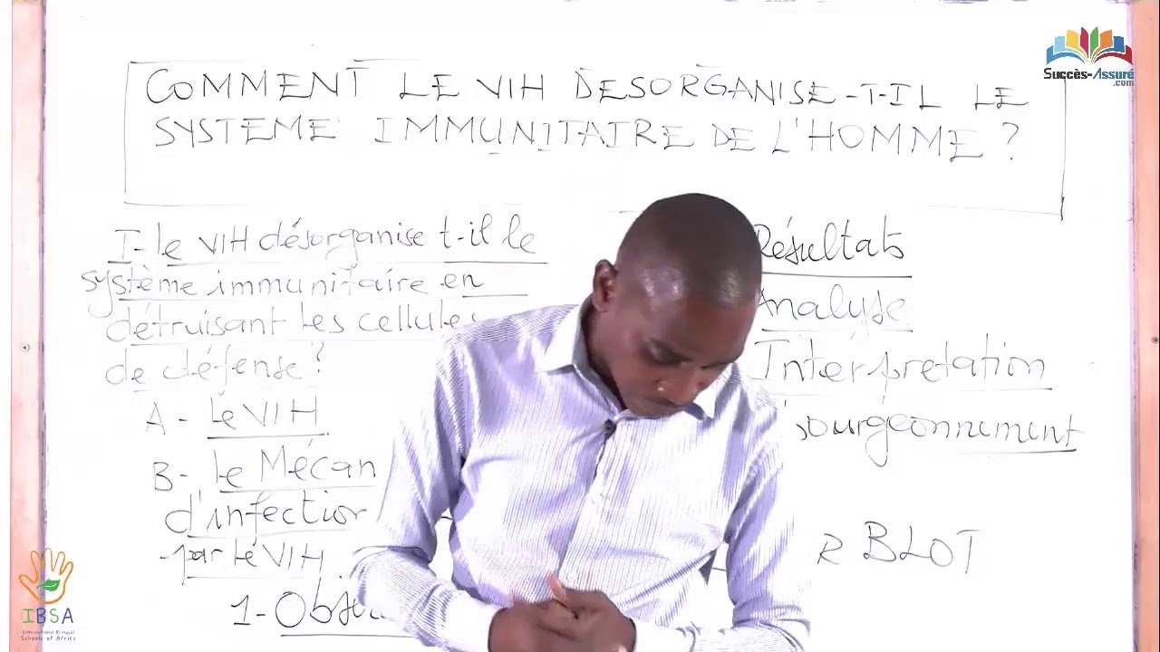 Termine D - SVT: Comment le VIH desorganise-t'il le système immunitaire de l'homme