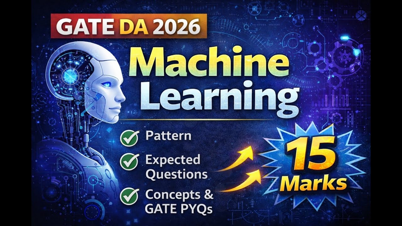 Машинное обучение в IIT Guwahati – GATE DA 2026 | Структура, ожидаемые вопросы, концепции и вопро...