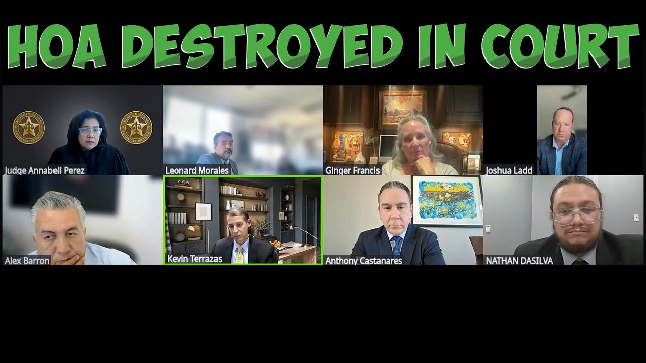 Judge SHUTS DOWN Out of Control HOA Board in Court