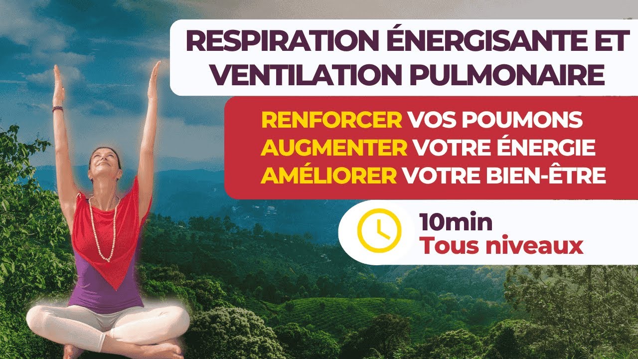 10 minutes de cohérence cardiaque et ventilation pulmonaire - avec Stéphanie de Yogaline