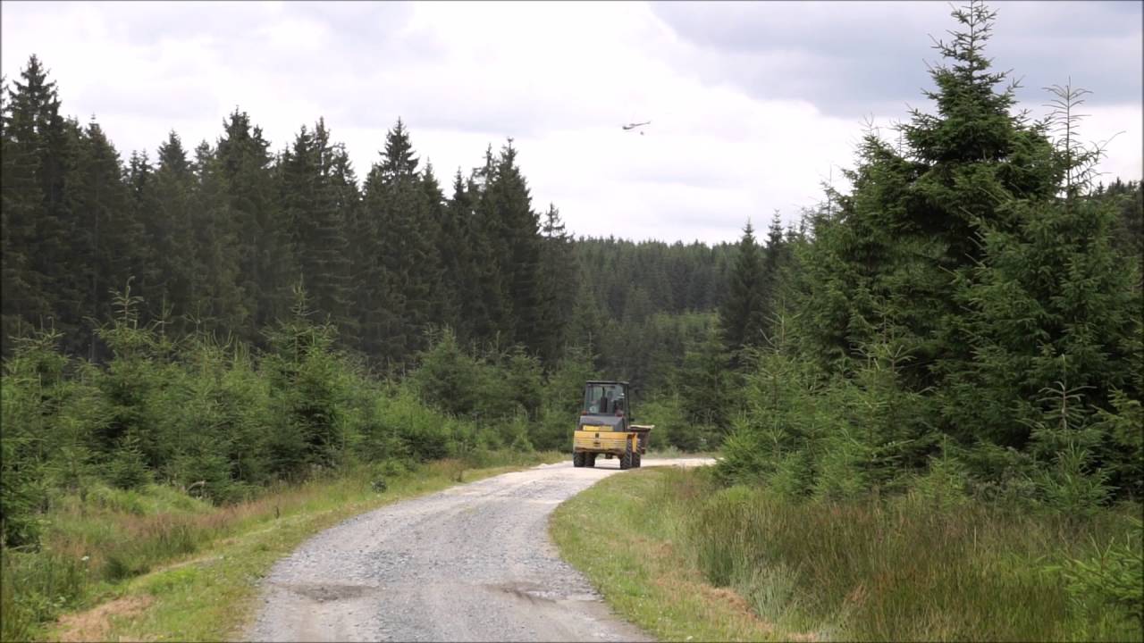 Waldkalkung mit AS 350 Ecureuil im Sachsenforst