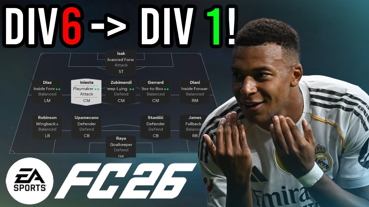 This 4-5-1 CARRIES ME on Division Rivals! - The BEST FC26 451 Custom Tactics, Tips and Instructions
