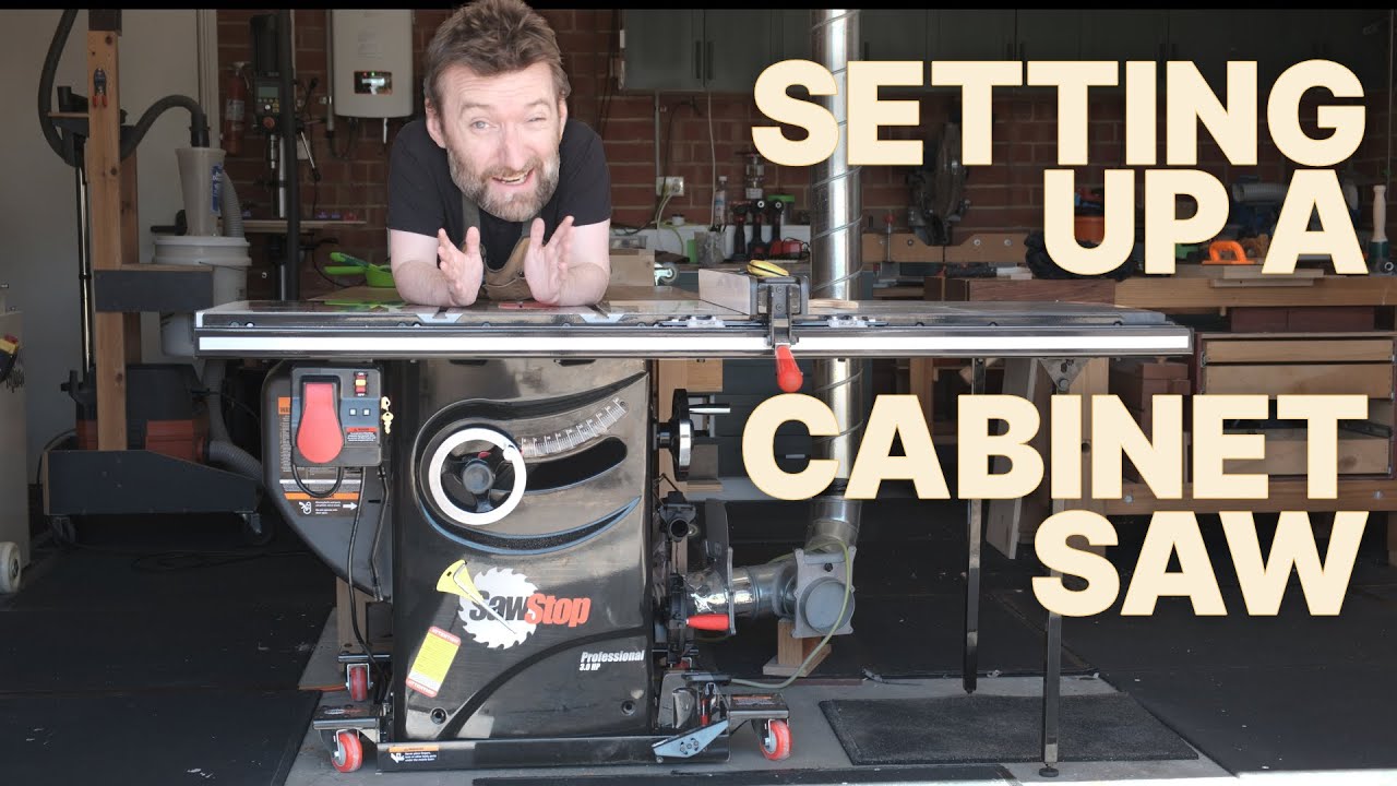 How To Setup A BRAND NEW Cabinet Saw (ACCURATE TO 2 THOU!)