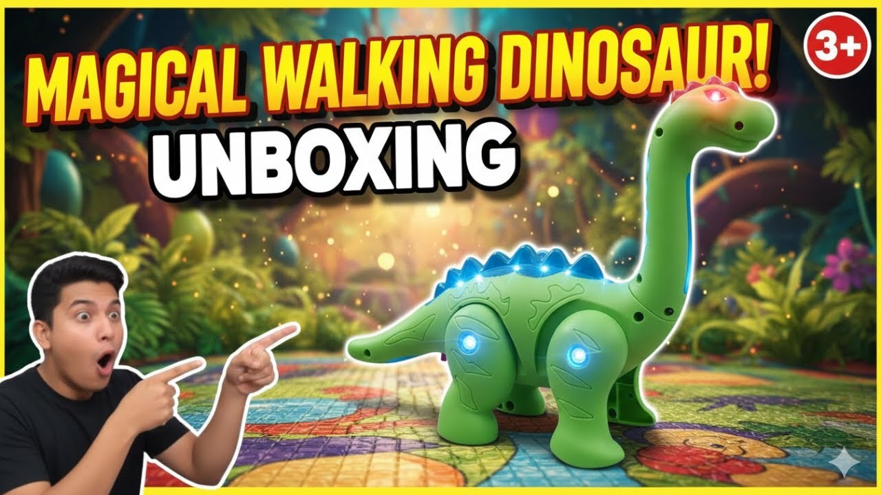 Best Battery Operated Electric Dinosaur Toy 2026 | Walking & Dancing Dinosaur Unboxing | ToyWorld