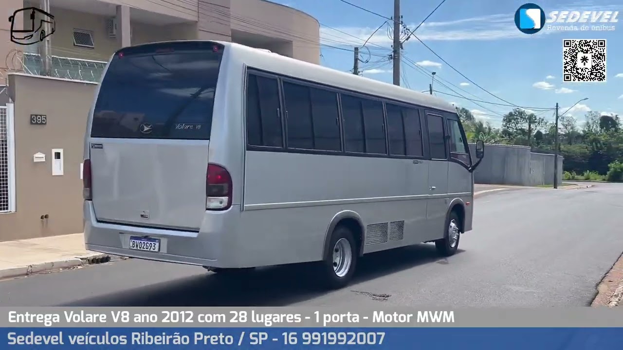 Entrega micro&ocirc;nibus Volare V8 ano 2012