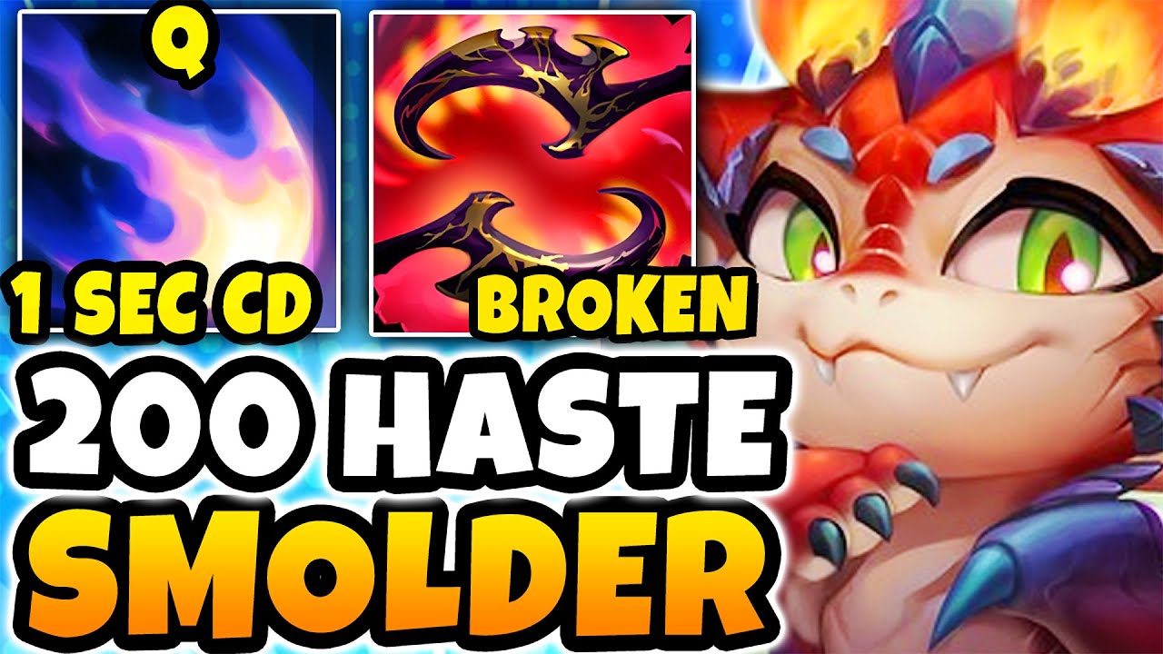 I invented a BROKEN 200+ Ability Haste Smolder build and it's a Literal Cheat Code (1 SEC CD Q)