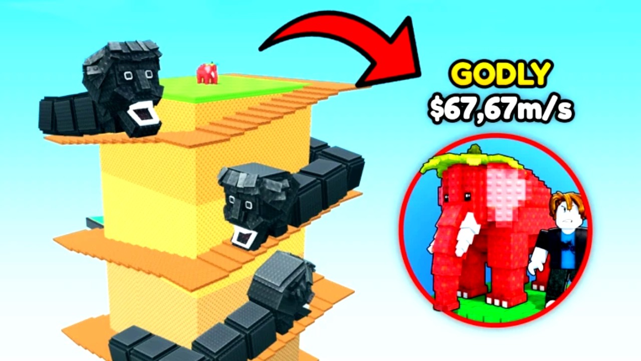 Stealing Godly in Roblox Climb Worm Tower for Brainrots