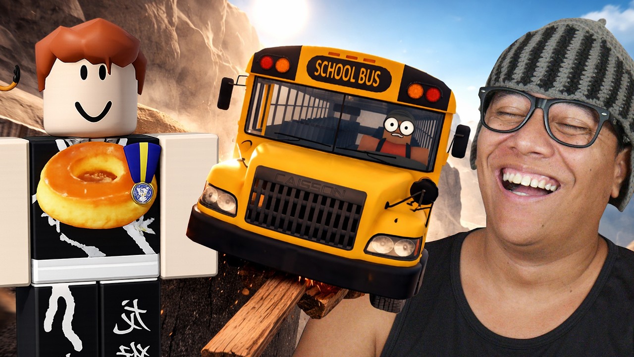 TENTANDO NÃO CAIR NO PENHASCO! - Dangerous Bus Driving