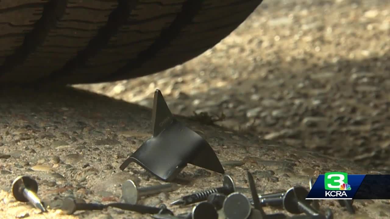 Residents concerned after nails, sharp metal objects found in Orangevale streets