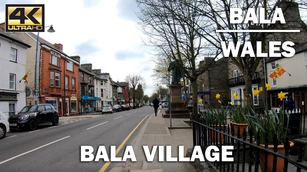 Прогулка по деревне Бала, Уэльс, Великобритания [4K]