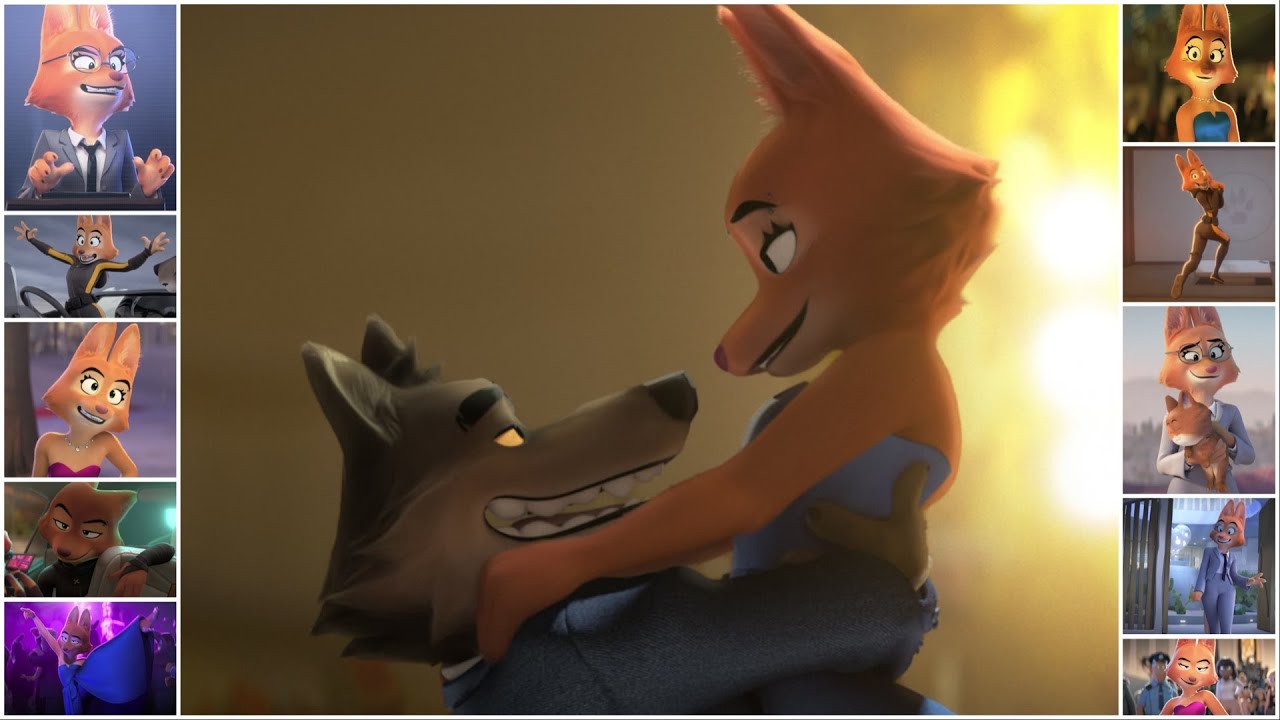 [Плохие парни] Полная анимация Дайан Фоксингтон (4K Remake)