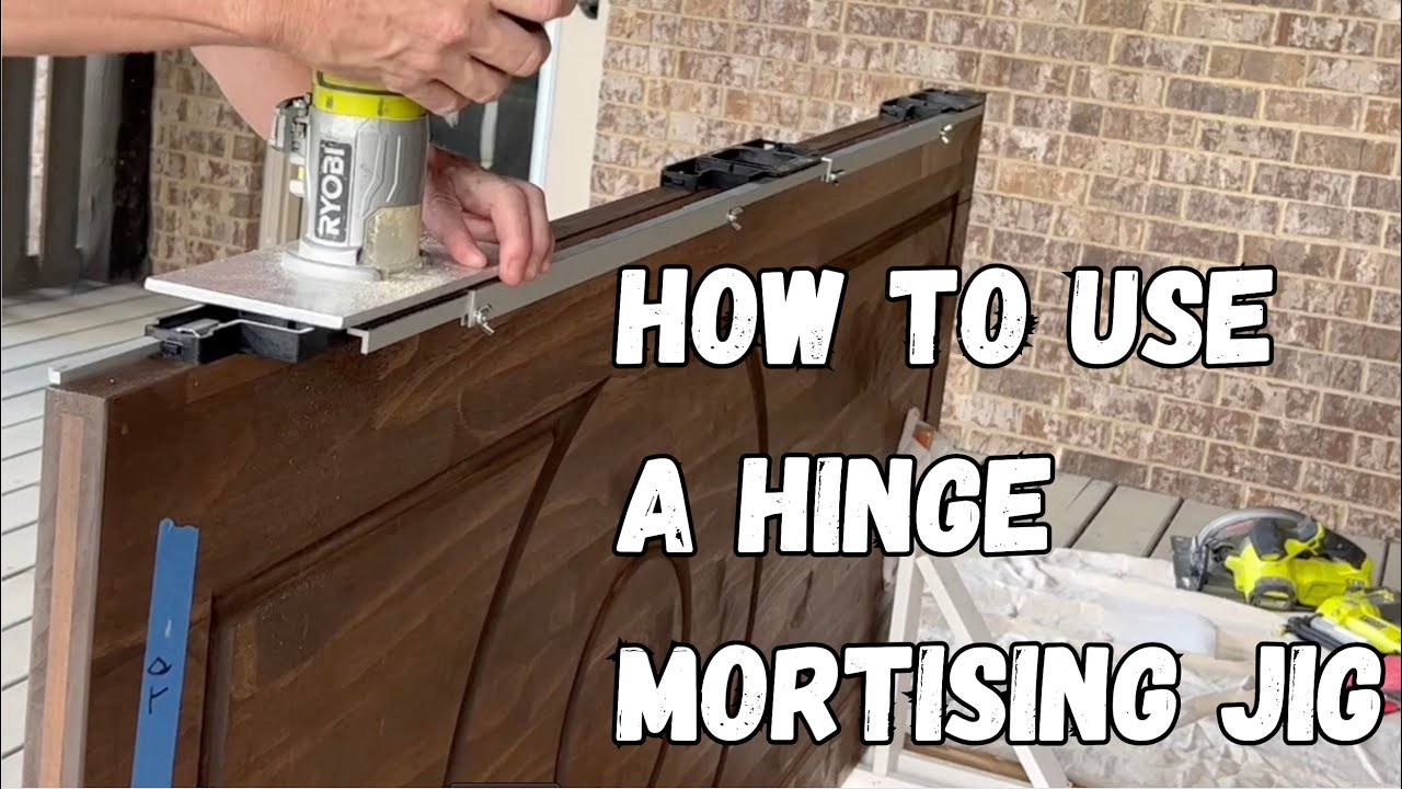 How to use a full hinge jig