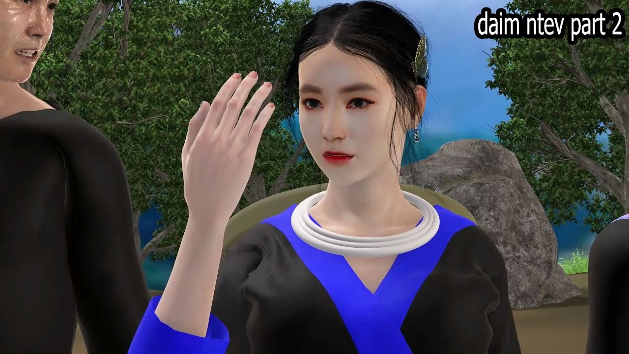 nkauj qav kaws thiab tub huab tais hmong Animation 3d daim ntev part 2