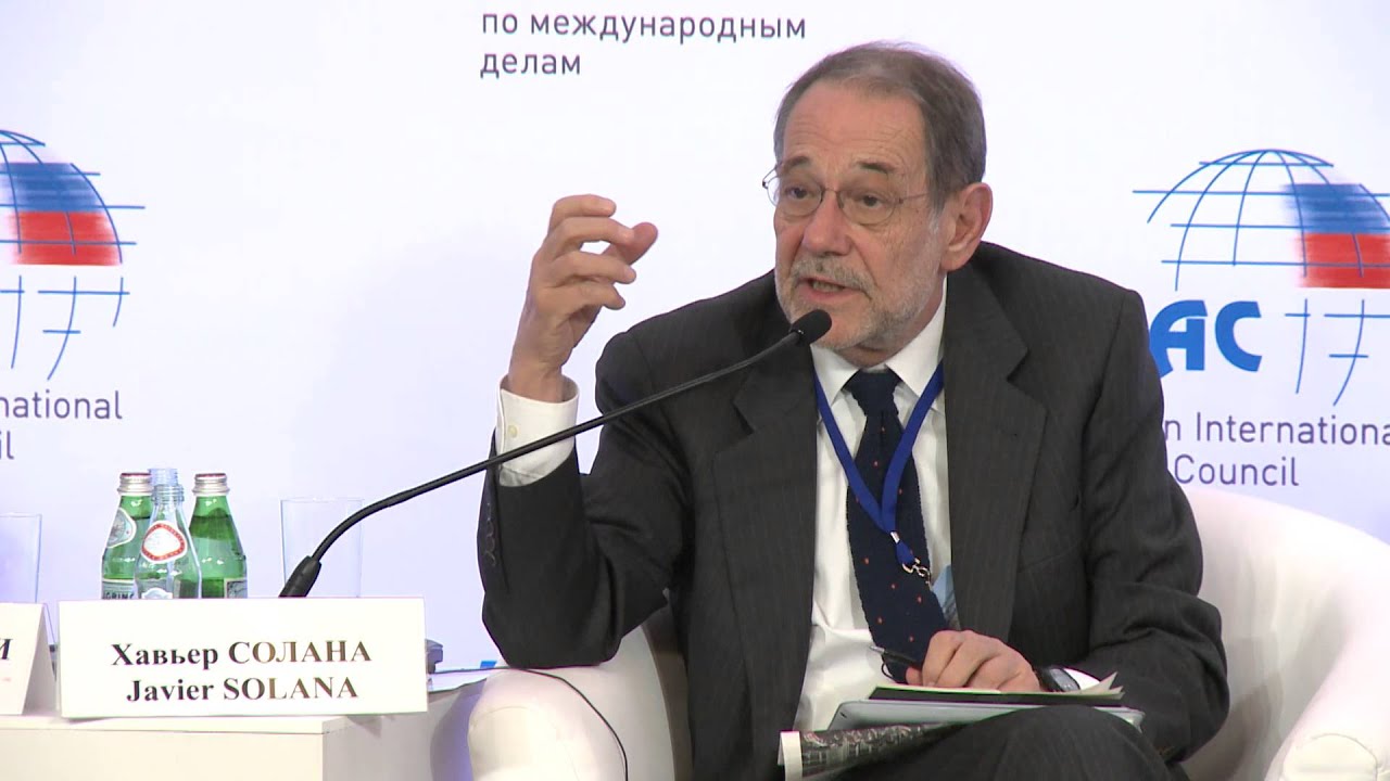 Xavier Solana. International conference on 